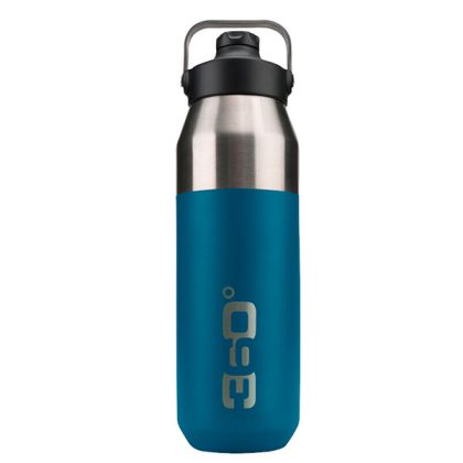 360 Degrees Insulated Wide Mouth - Θερμός Μπουκάλι με Sip Cap Blue 1lt