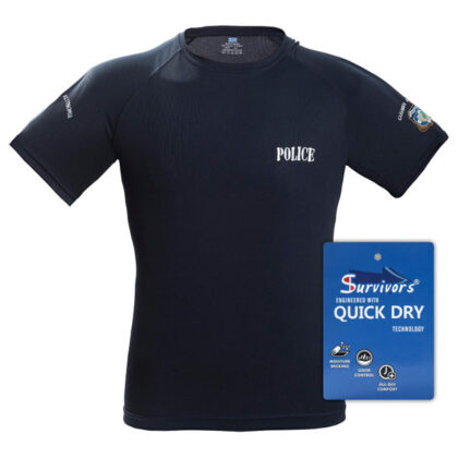 SURVIVORS Quick Dry - Μπλουζάκι Αστυνομίας Μπλε