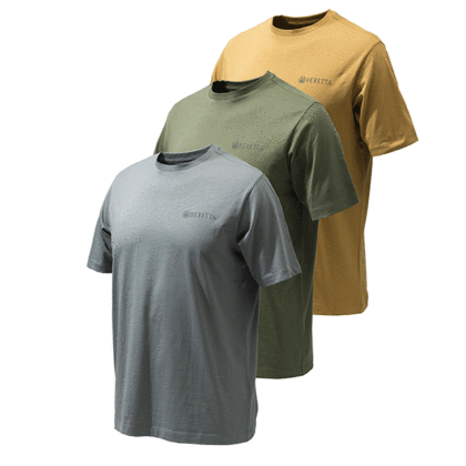 Beretta Set of 3 Corporate T-Shirt Coyote/Smoked Pearl/Green